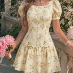 Women's Summer Elegant Floral Print Backless Halter Neck Dress Vacation Pink Floral Tea Party For Everyday Wear
