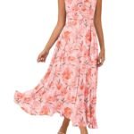 Women's Summer Floral Maxi Dress Formal Wedding Guest Dress