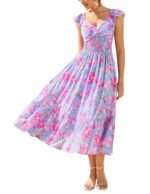 Women's Summer Floral Maxi Wedding Guest Dresses Baby Shower, Wedding, beach vacations dress, bridesmaid dresses, garden parties - Image 2