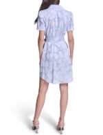 Women's Collared Stripe Shirtdress This dress is an essential part of any season wardrobe - Image 4