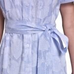 Women's Collared Stripe Shirtdress This dress is an essential part of any season wardrobe - Image 5