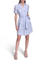 Women's Collared Stripe Shirtdress This dress is an essential part of any season wardrobe - Image 2